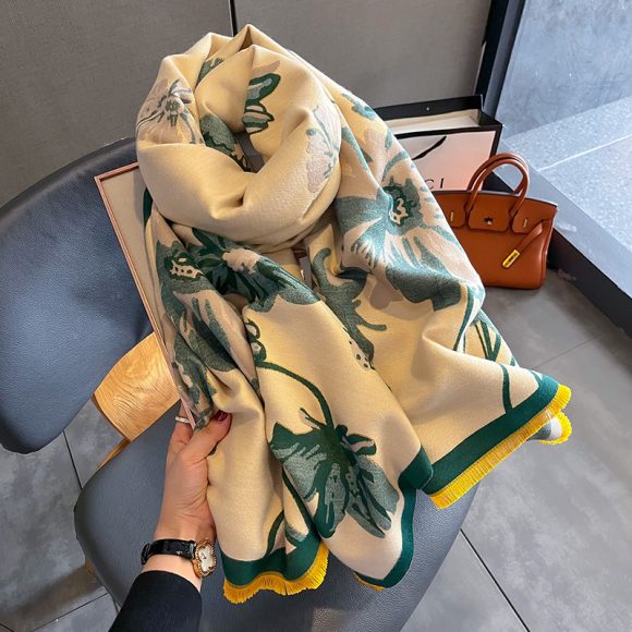 Double-sided Winter Thicken Thermal Scarf Temperament Shawl Outer Match - Image 8