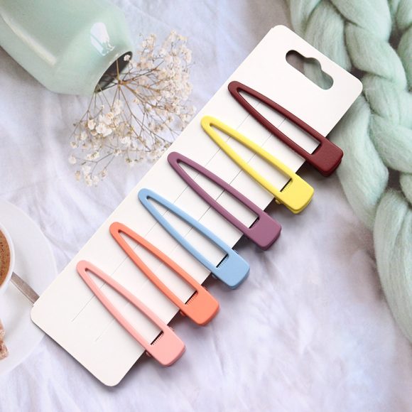 Coffee Color Series Barrettes Girl Side Clip Duckbill Clip Internet Celebrity - Image 3