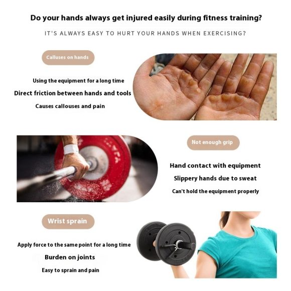 Fitness Training Shock-absorbing Half Finger Gloves - Image 8