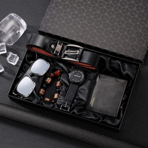 Simple Casual Men's Watch Set 5-piece Set Quartz Watch - Image 3