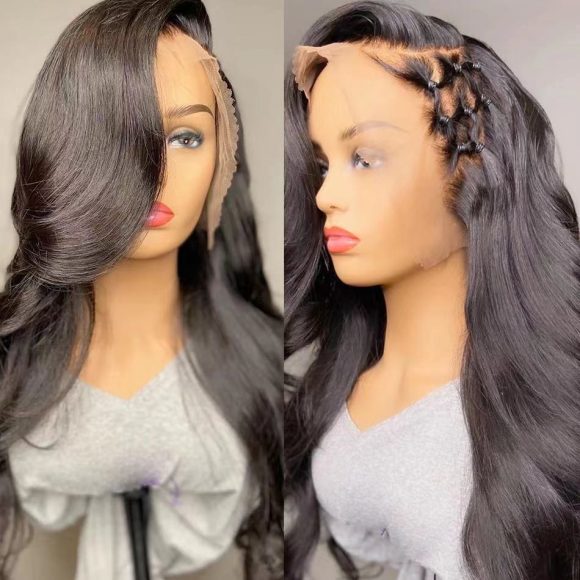 Wig European And American Lace Wigs Chemical Fiber Headgear Front Lace Long Roll - Image 4
