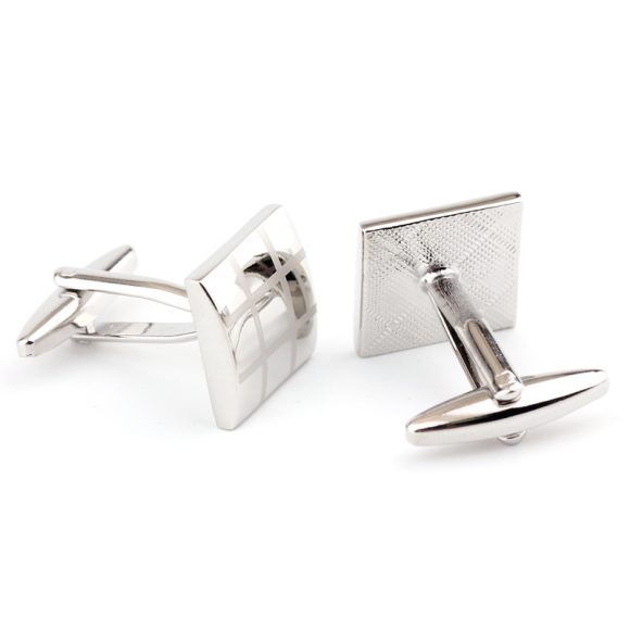 Square Plaid French Shirt Men's Cufflinks Cufflink - Image 3