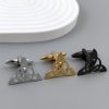 Geometric Triangle Symmetrical Hollow Men's Suit Cufflinks