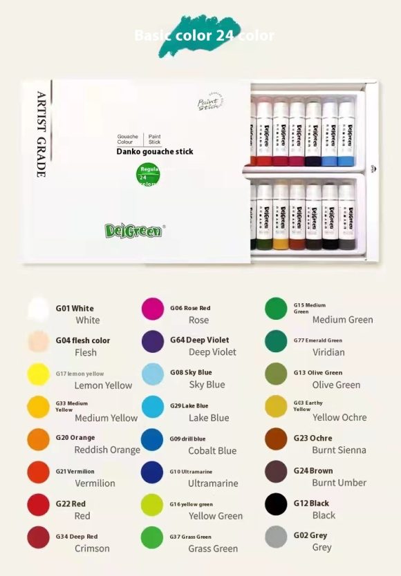 Solid Gouache Crayon Crayon Graffiti Supplies - Image 9