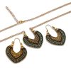 Colored Rope Winding Earrings Necklace Two-piece Set - Image 10