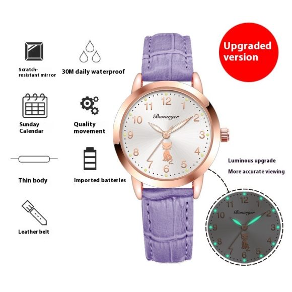 Women's Luminous Quartz Watch With Simple Waterproof Belt - Image 8