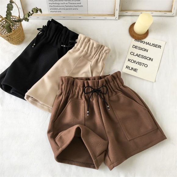Women's High Waist Wide Leg A-line Boots Shorts - Image 2