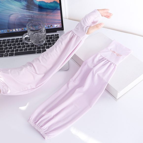 Viscose Fiber Oversleeve Sun Protection Thin Loose Gloves Sleeves - Image 10