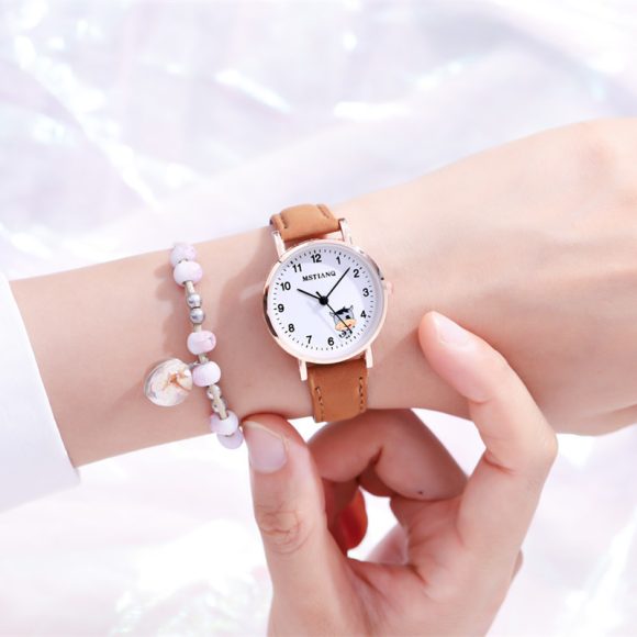 Waterproof Korean Cute Girlfriends Pointer Cartoon Electronic Quartz Watch - Image 6