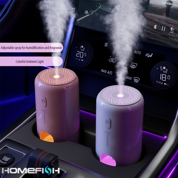 Vehicle Mounted Humidifier Wireless Air Purification In The Vehicle Automatic Spray Large Capacity Aromatherapy Atomizer - Image 7