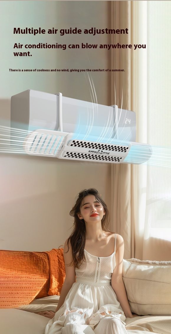 Air Conditioning Windshield Anti-direct Blowing Hanging Universal Confinement Retractable Wind Deflector Hard Board - Image 8