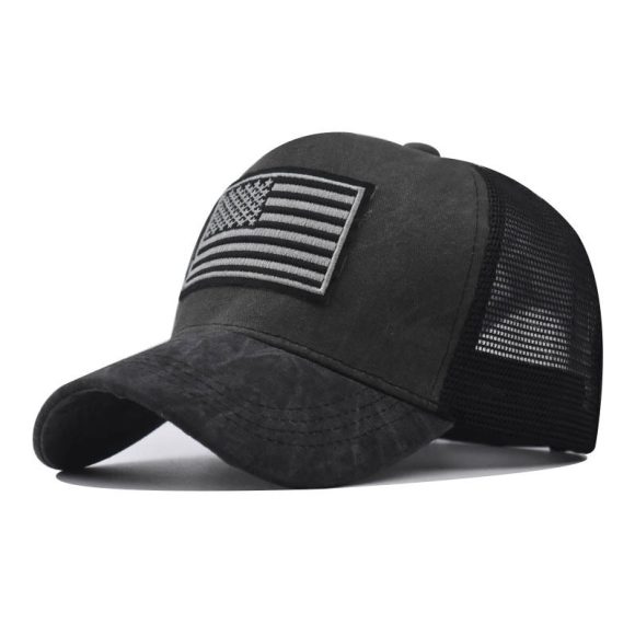 Men's Washed Distressed Breathable Embroidered Hat - Image 7