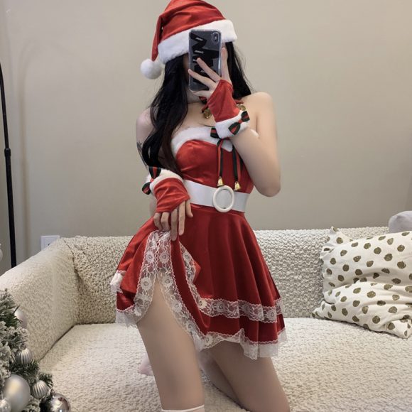 Christmas Women's Dress Stage Anchor Costume - Image 2