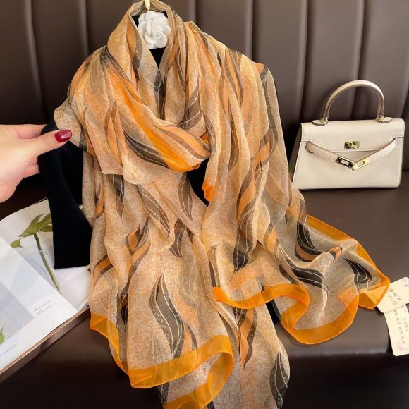 Silk All-matching Yousoft Scarf Long Elegant Scarf - Image 3