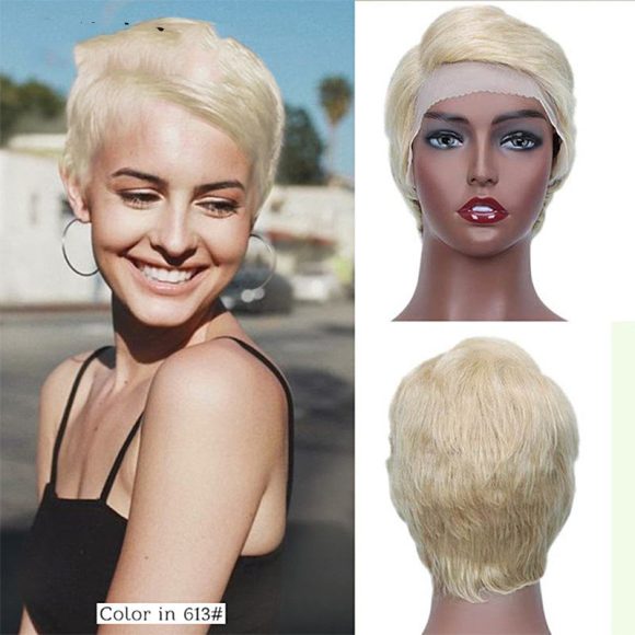 Europe And The United States 613 Rebecca Short Real Hair Headgear - Image 8