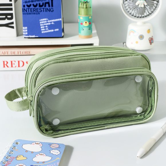 Transparent Pencil Case INS Style Milk Salty Series Carrying Case Large Capacity Waterproof - Image 8