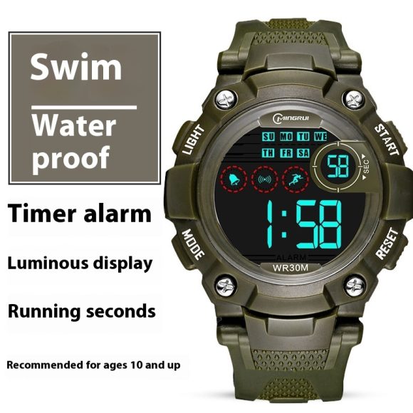 Waterproof Anti-fall Multifunctional Sports Student Electronic Watch - Image 7