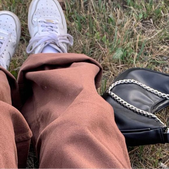 Brown Jeans Retro American Solid Color Looks Thin - Image 5