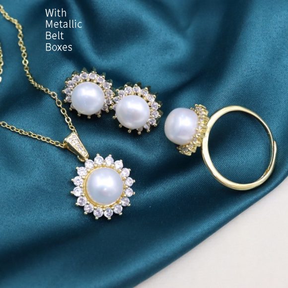 Freshwater Pearl Simplicity All-match Necklace Suit - Image 8