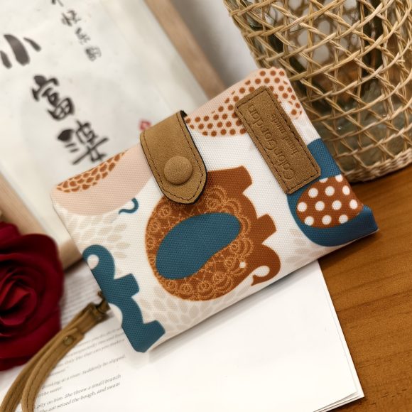 Multifunctional Tri-fold Fashion Multi-card-slot Printed Wallet - Image 5
