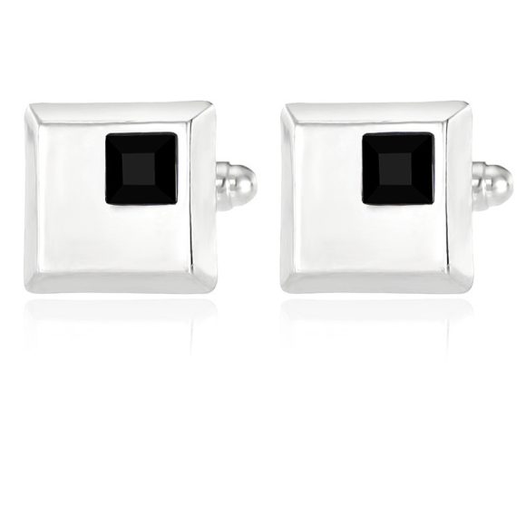 Alloy Spot Drill Fashion Men's Square Cufflinks - Image 9