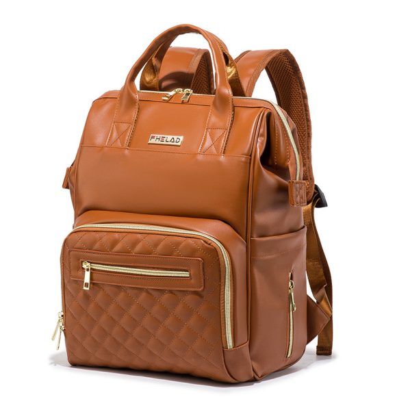 Solid Color Waterproof Fashion All-match Portable Backpack - Image 3