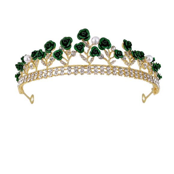 Purple Rose Crystal Jewelry Crown - Image 2