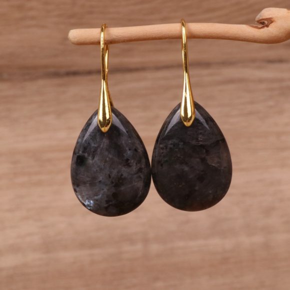 Natural Crystal Water Drop Earrings Women - Image 4