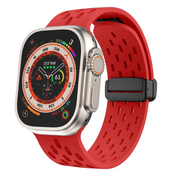 Mesh Magnetic Buckle Silicone Strap Iwatch Strap - Image 3