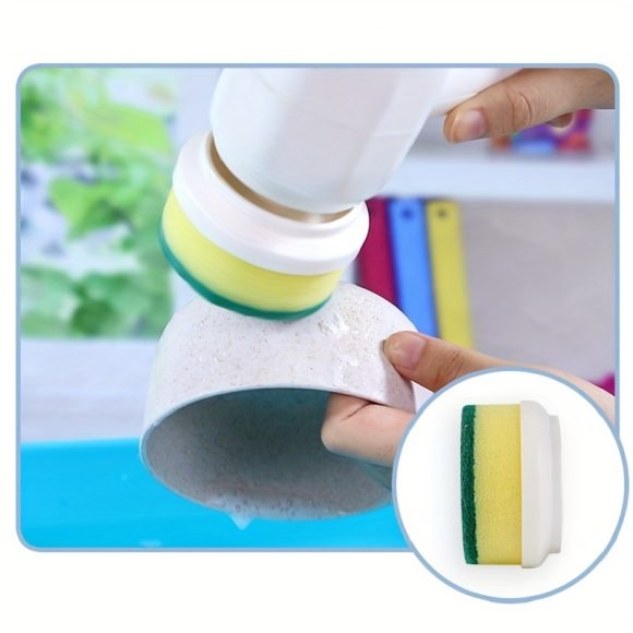 5 In 1 Multifunctional Electric Brush Cleaner Bathroom Sink Kitchen Window Electric Rotary Brush Cleaner - Image 4
