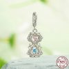 Fantasy Time Hourglass Pendant Sterling Silver