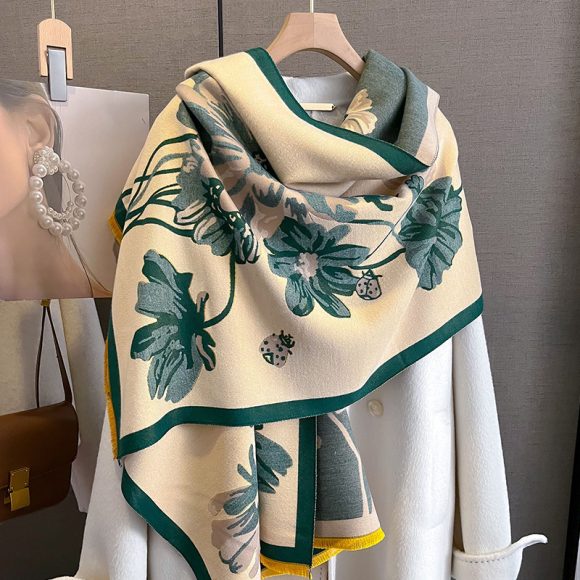 Double-sided Winter Thicken Thermal Scarf Temperament Shawl Outer Match - Image 2