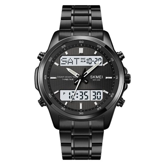 Multifunctional Men's Steel Strap Watch Double Display Sports - Image 7