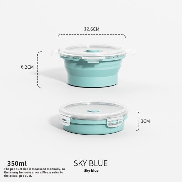 Travel Outdoor Silicone Folding Lunch Box - Image 2