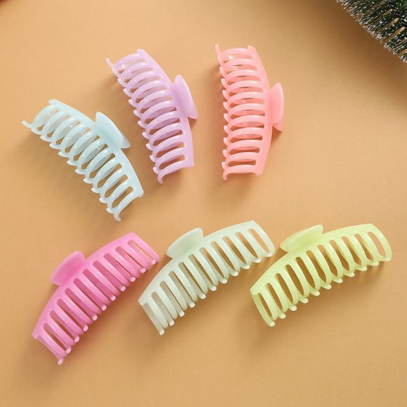 European And American Fluorescent Large Hair Claw Clip Female Headwear - Image 4