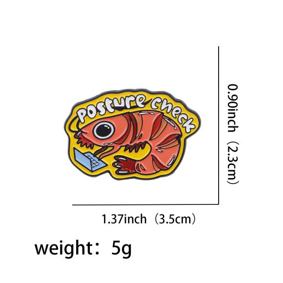 Dog Raccoon Shrimp Goose Frog Animal Brooch - Image 6