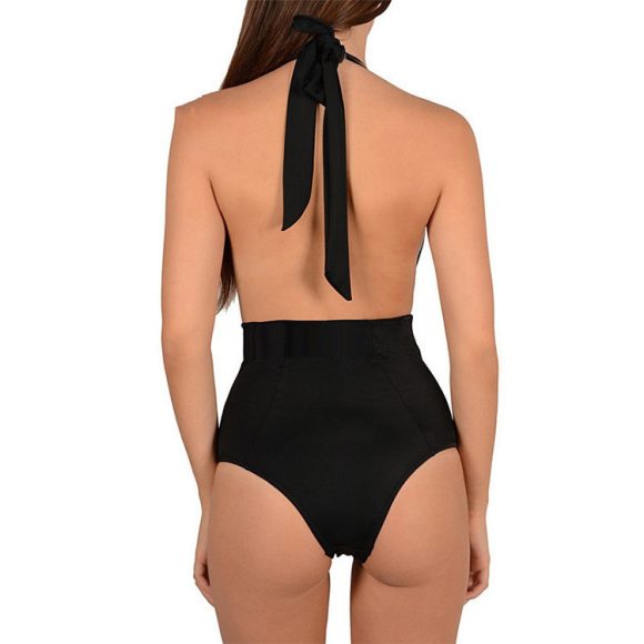 Embroidered Halter Sexy Lingerie Siamese Bikini - Image 2