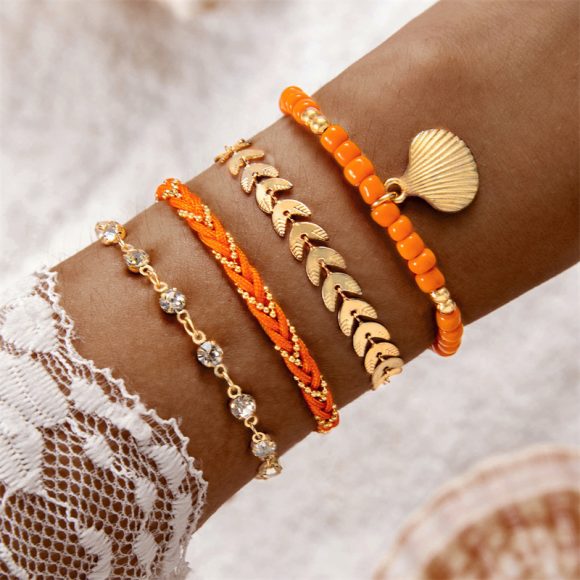 Bohemian Ocean Wind Starfish Shell Pearl Anklet - Image 10