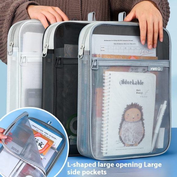 L-type Subject Subject Classification File Transparent Test Paper Storage Bag - Image 4