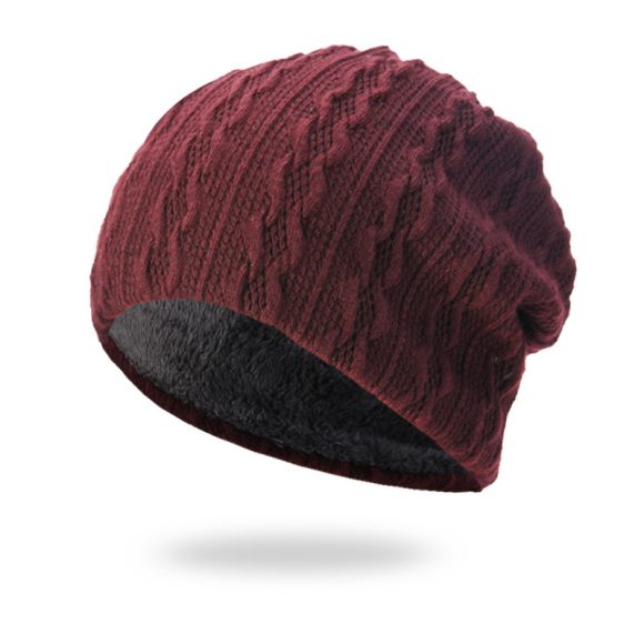 Men's Hat Winter Youth Warm Thickened Knitting Woolen Cap - Image 5
