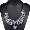 Diamond Alloy Flower Necklace For Women - Image 3