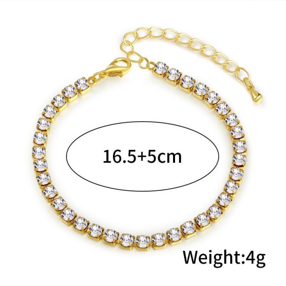 Simple All-match Diamond Drill Chain Bracelet - Image 4