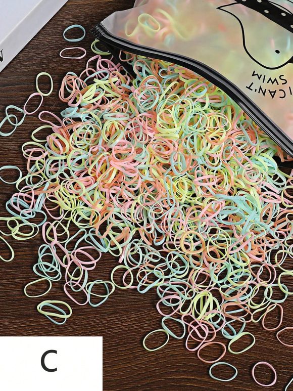 Children Rubber Band Small Size Girls' Baby Disposable Rubber Band Color Hair Band - Image 3