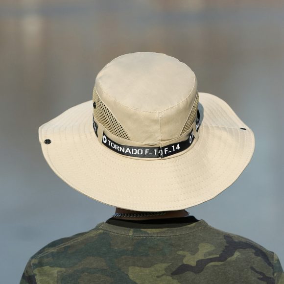 Mountaineering Fishing Sunscreen Travel Breathable Large Eave Visor Hat For Men - Image 7