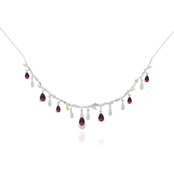 S925 Silver Natural Topaz Necklace - Image 7