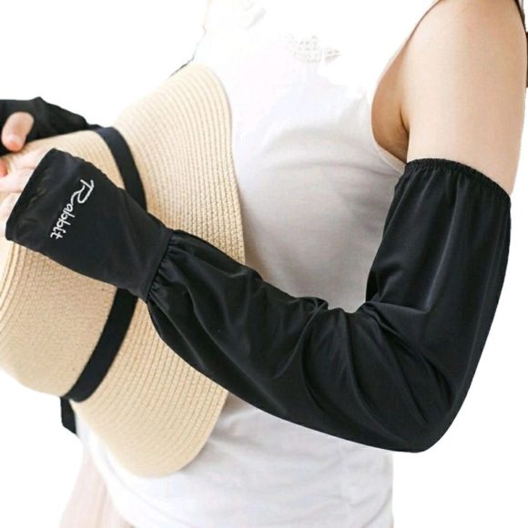 Viscose Fiber Oversleeve Sun Protection Thin Loose Gloves Sleeves - Image 8