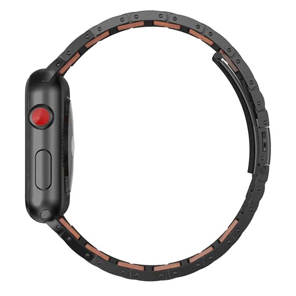 Creative Stainless Steel Sandalwood Watch Strap - Image 6