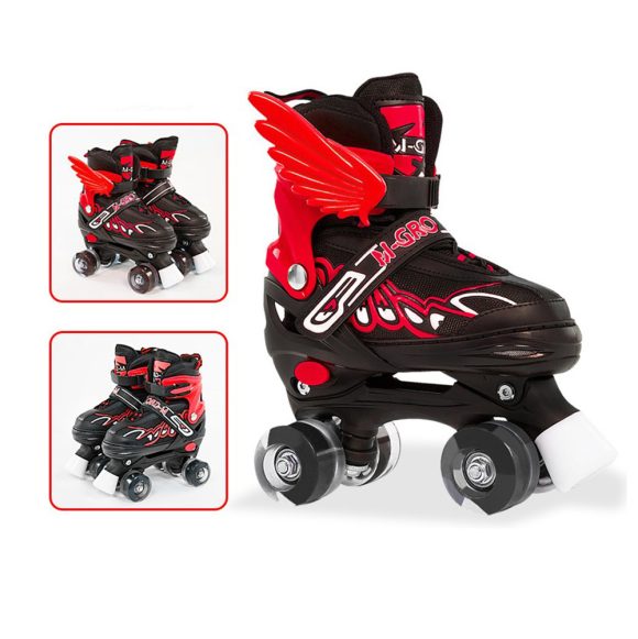 Children Adjustable Skates Roller Skates Boys Girls Kid's Roller  4-Wheels Outdoor Sports Skates - Image 5