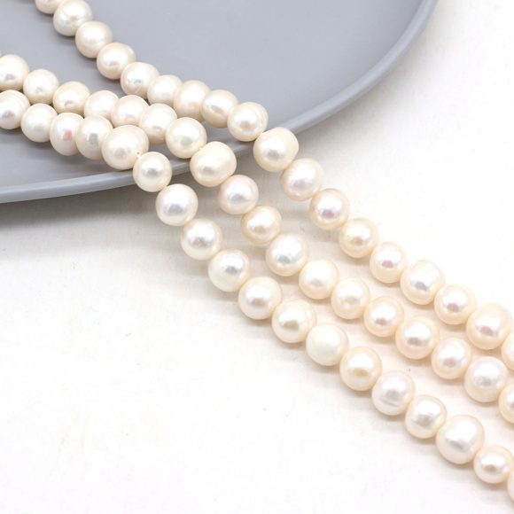 Natural Freshwater Pearl Punch Bead String - Image 5