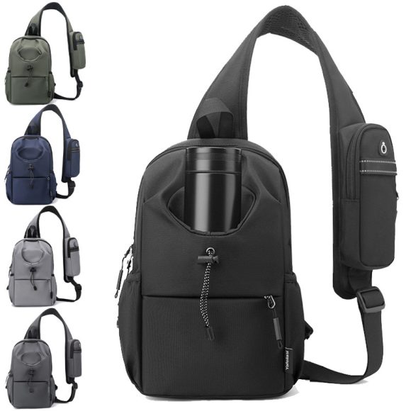 Men's Oxford Cloth Splash-proof Shoulder Crossbody Chest Bag - Image 9